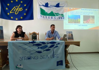 Da sinistra a destra: Serena Lomiri di ISPRA e Gabriele Sanna di Agris
